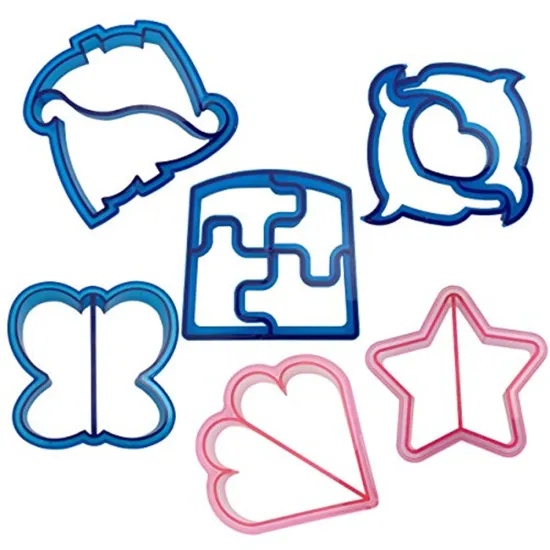plastic school lunch animal shape 3D toast bread sandwich crust cutter
