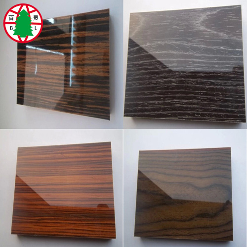 Tablero de MDF de melamina UV de madera de alta luminosidad