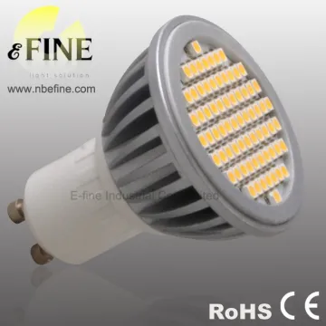 3528 SMD SPOT GU10 LED 5W 230V high power 70 SMD aluminum body