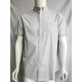 Men Causal 100% Cotton Print Short Sleeve Shirt