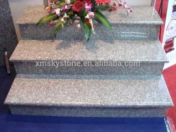 g664 red granite polished stairs china