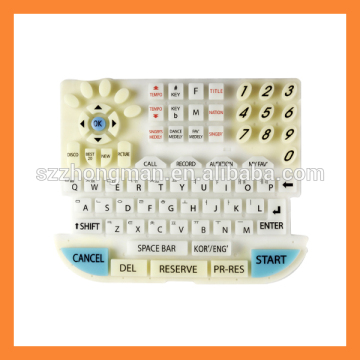 quality membrane switch with rubber keypad