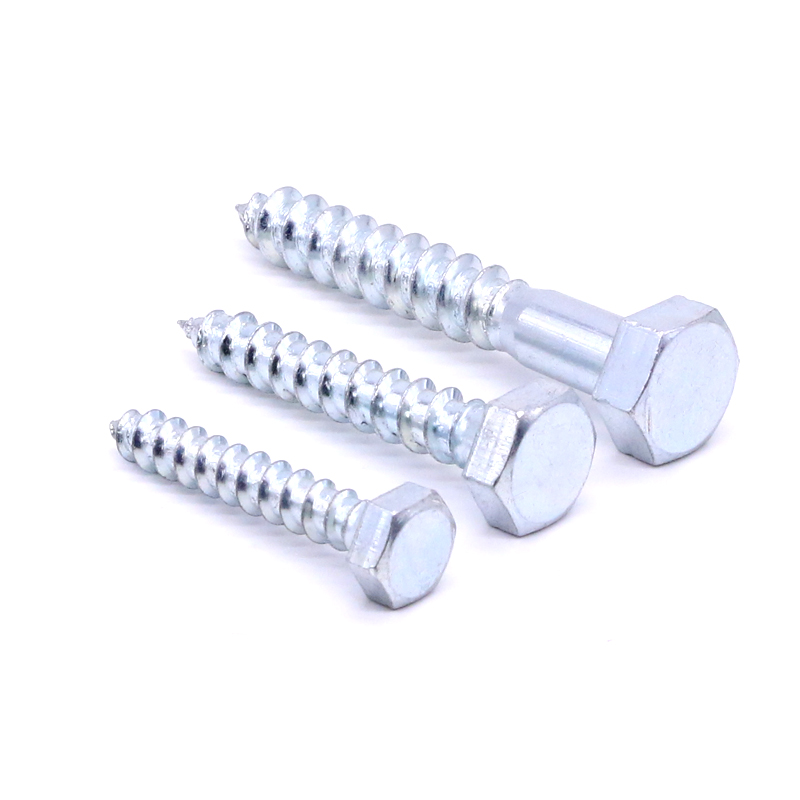 DIN571 Hexagon Wood Screw Galvanized Hexagon Wood Screw
