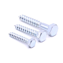 Zinc Plated Hex Head Wood Screws DIN 571