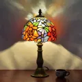 Elegante lámpara de mesa de vidrio para dormitorio y sala de estar