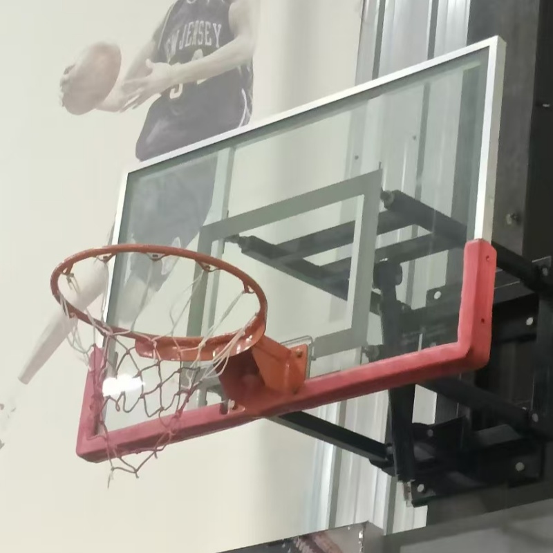 Height Adjustable Wall Mount Basketball Hoop