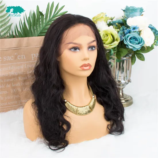 Hot sale 100 Percent Virgin Brazilian 10-24 Inch wig Human Lace Front Hair wig Body Wave 13X4 Frontal Wig