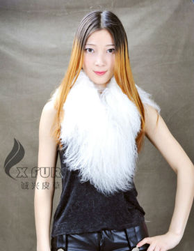 ผ้าพันคอขนสัตว์แกะทิเบตของมองโกเลียแท้