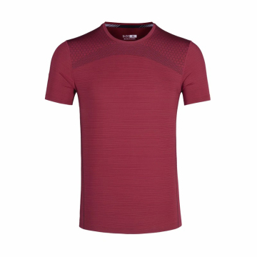 Men Short Sleeve Running Training Tights T Shirt