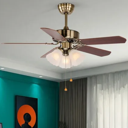 220V Lighted Ceiling Fan with Fancy Zippers - Hot Selling New Product