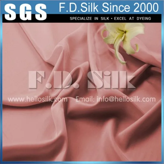 12MM Silk Crepe De Chine Width 45" Deep Pink No.20 Color
