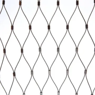 Ferrule Type Flexible Stainless Steel Wire Rope Cargo Net for Zoo