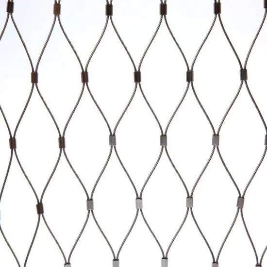 Ferrule Type Flexible Stainless Steel Wire Rope Cargo Net for Zoo