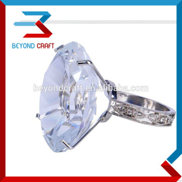 Pemegang serbet berlian ritel, cincin serbet kaca grosir