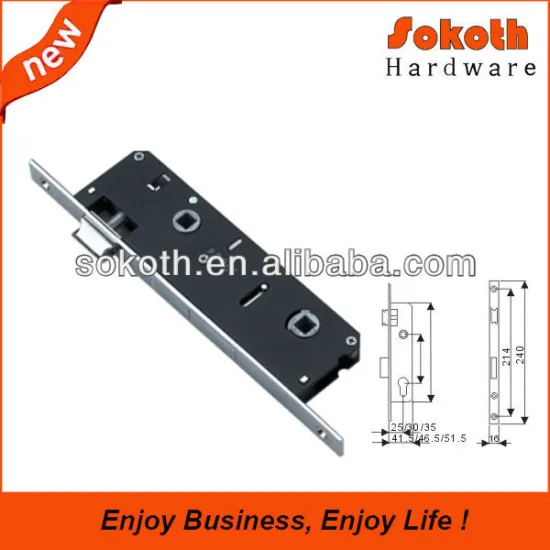 lock body for security door
