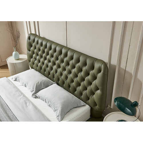 High And Soft Headboard Contemporary Beds Comfortable Design Beds Covered With Soft Edges Manufactory