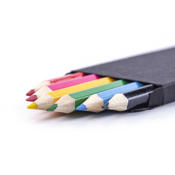 Manufacturer Cheap 12 Colored Pencils in Colorful Wooden Tubes
