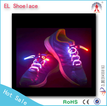 2016 Popular Item 7 colors Flashing Led Shoelaces luminous flashing shoelaces