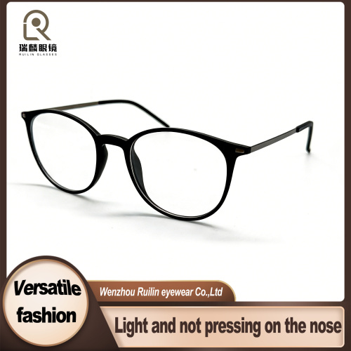 Óculos ópticos modernos de metal com borda completa TR90