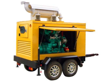 50kw Tipo de remolque generador diesel conjunto