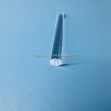 High Quality Transparent Silica Polished Quartz Glass Rods Factory