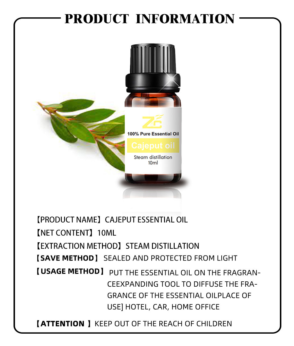 Organic Natural 100% bulk Cajeput Essential oil