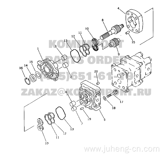 PC20-6 Hydraulic Main Pump 705-41-08001