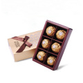 Caja de empaquetado del chocolate del macarrón de la caja de comida vacía modificada para requisitos particulares