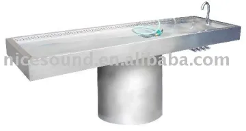 Forensic dissecting morgue autopsy tool tools postmortem necropsy anatomy table