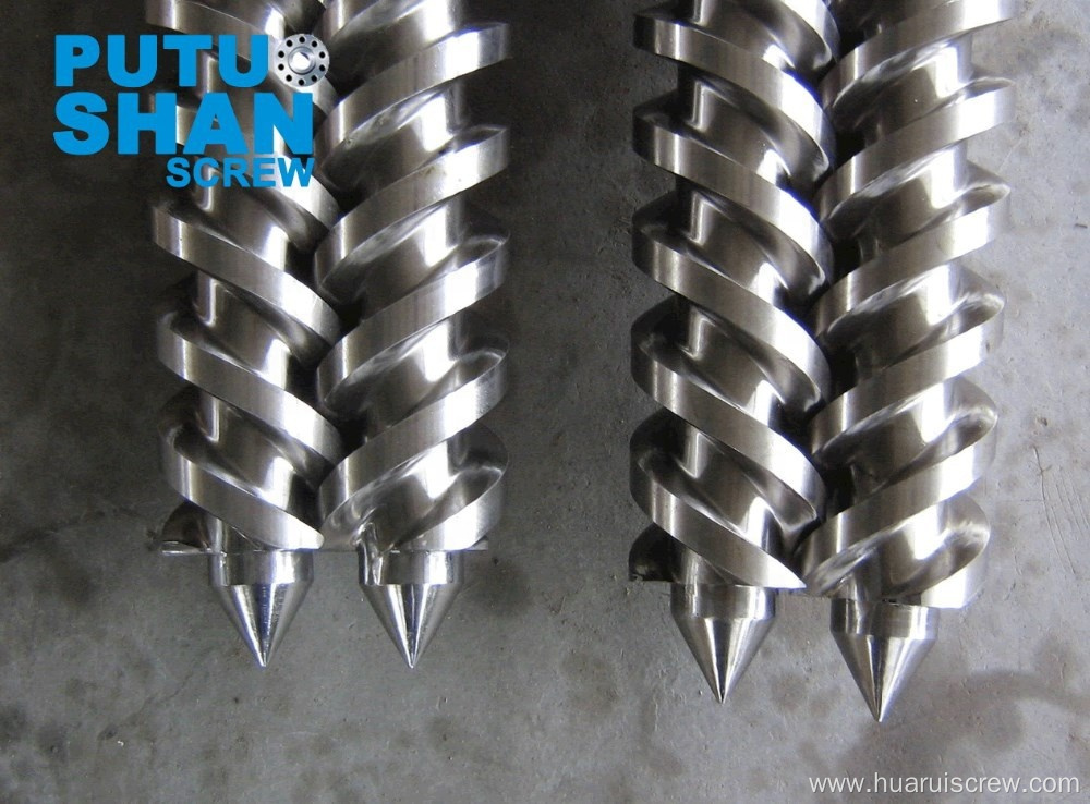 Bimetallic parallel twin screw for PVC extruder(WPC)