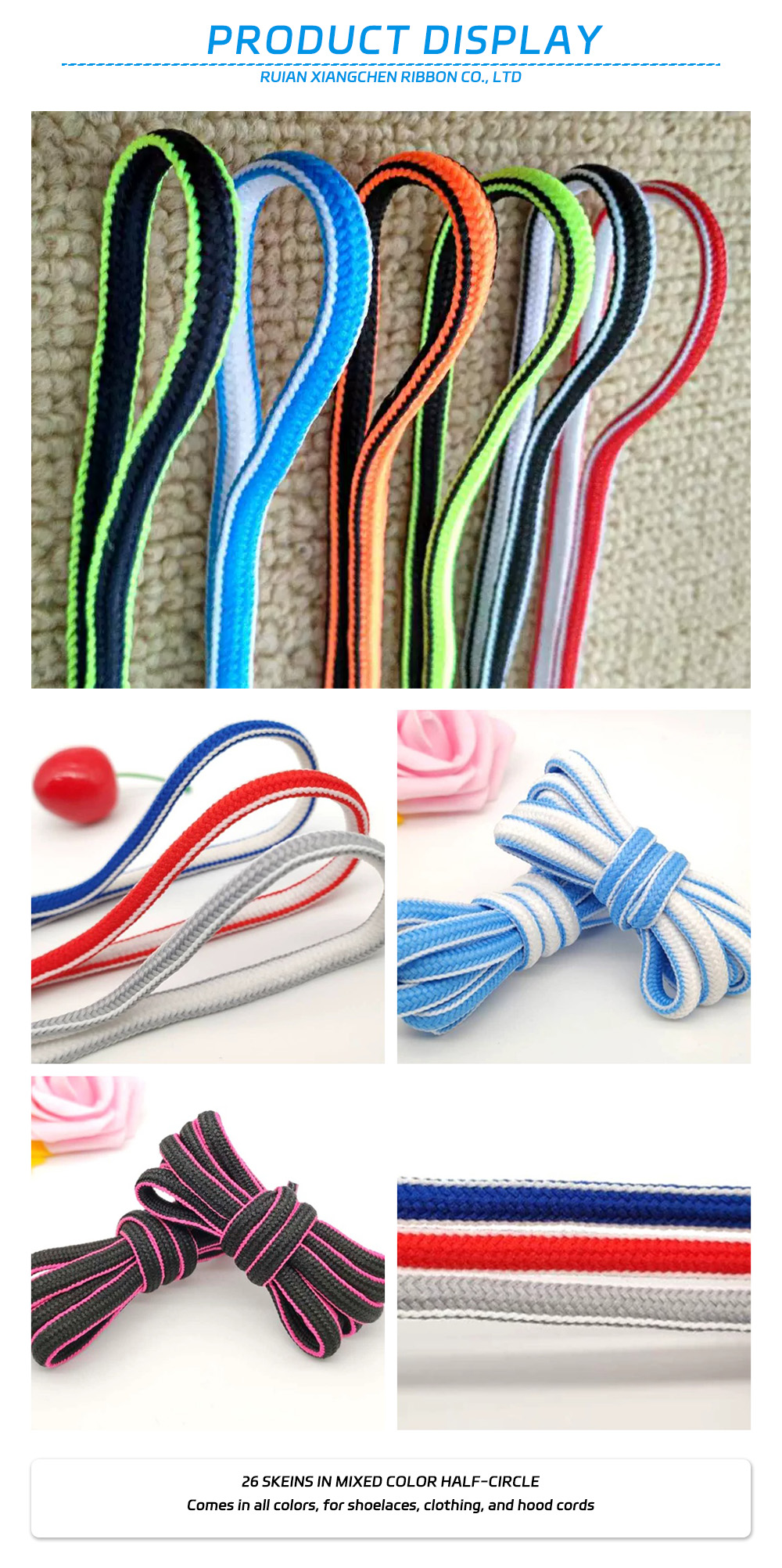 9-26 skeins in mixed color half-circle x