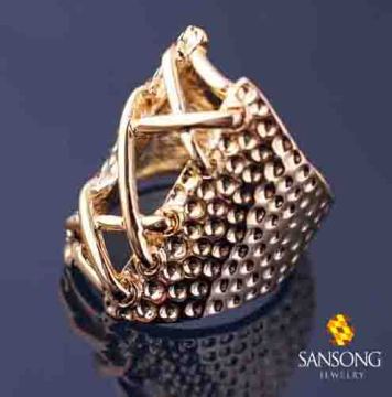 Personalisierte Bijoux gold Ring Designs für Mädchen heißen Verkauf