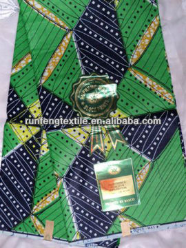 100% cotton wax printed fabric