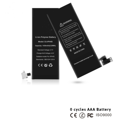 Batería para teléfono de iones de litio de 1450mAh 3.7V para iPhone 4S