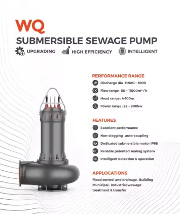 Leo WQ Series Cast Iron Submersible Sewage Water Pump