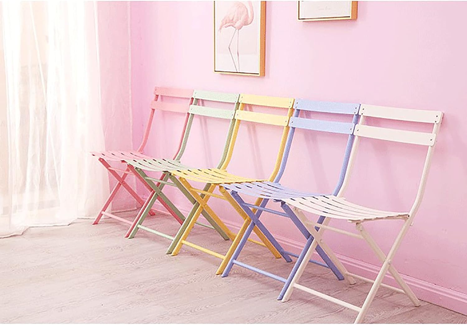 simple portable iron outdoor folding chair