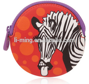 fashion high quality neoprene mini cheap cute coin purse