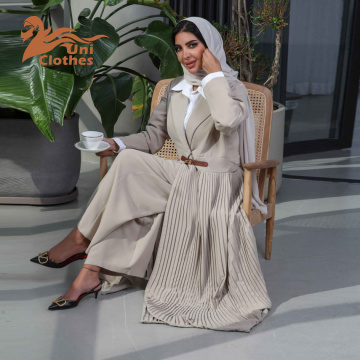 ساده دبی مراکشی ابایای پلیسه دار با دکمه