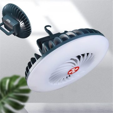 USB Rechargeable Portable Fan Light: Waterproof, Multifunctional, and Perfect for Outdoor Camping