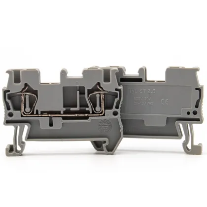 JST 2.5 Gray DIN Rail Spring Connection Terminal Block