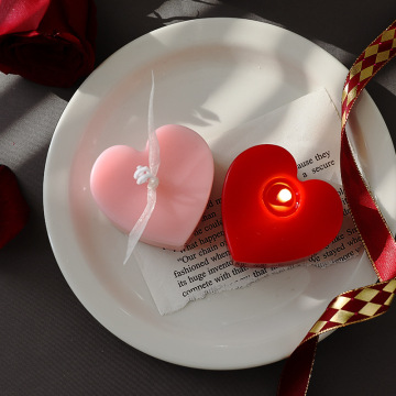 Lilin Lilin Hari Valentine berbentuk hati yang tidak merokok
