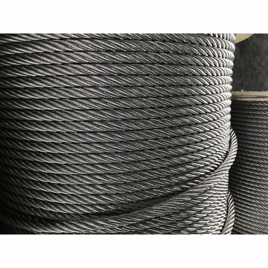 ROPE DE TIRE D&#39;ACIER 7X7 5/32 316