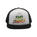 Two Tone Print Logo Snapback Mesh Hat