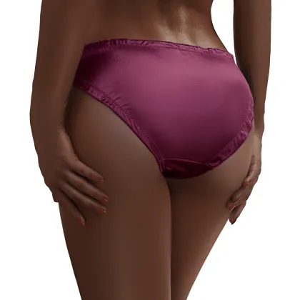 Satin Smooth Plain Female Briefs - Sweet Girl Luxury Intimates