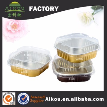 Small clear packaging foil baking pans with lid make in China