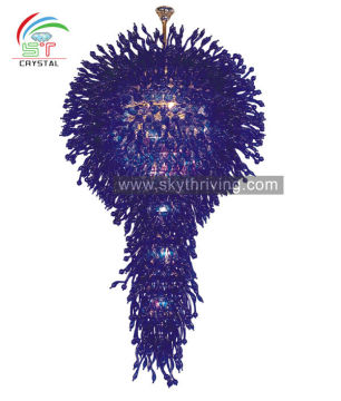 murano blue glass chandelier lamp/ bar project chandelier pendant light