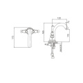 Double lever basin mixer