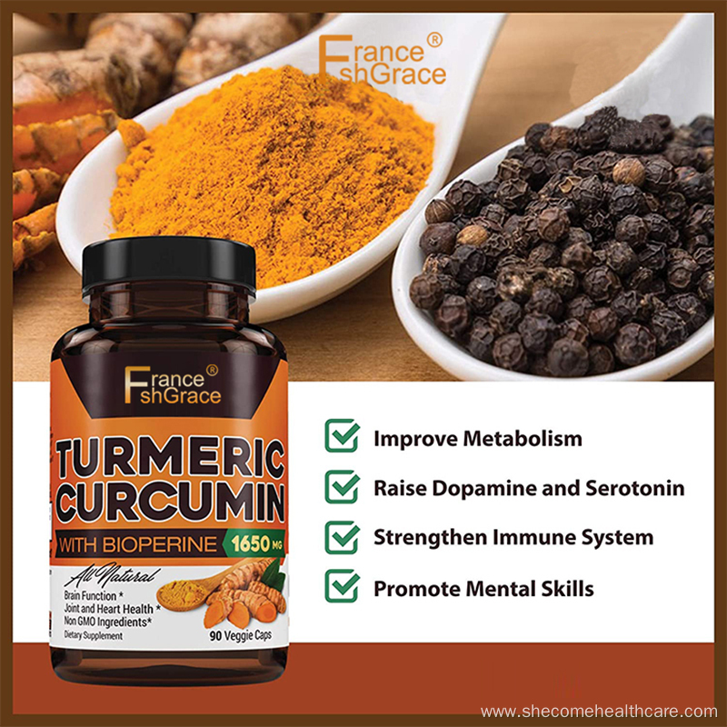 Turmeric Curcumin with BioPerine 95% Curcuminoids Capsules
