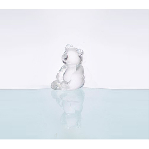 Glass Bear Shape Statue For Home Decoration