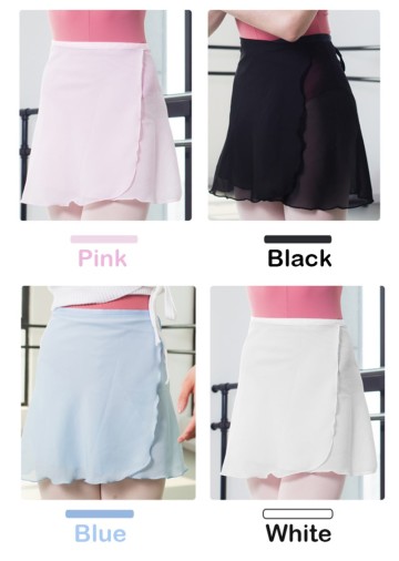 Ballet Dance Tutu Wrap Skirt Women Girls Latin Gymnastics Training Ballet Skirt Soft Lightweight 4-Color Practice Suit Dancewear